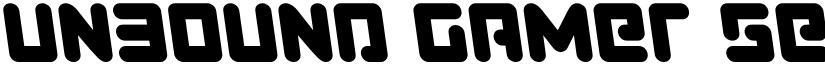 Unbound Gamer Semi-Leftalic Regular font