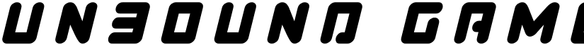 Unbound Gamer Title Italic Italic font