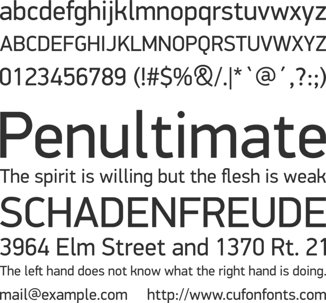PF DinDisplay Pro font preview
