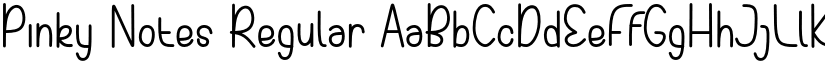 Pinky Notes Regular font