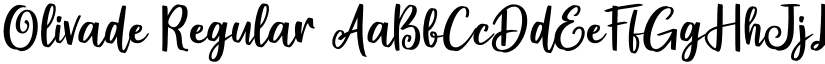 Olivade Regular font