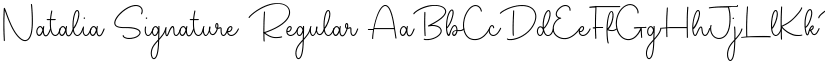 Natalia Signature font download