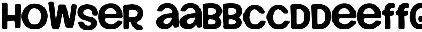 Howser font