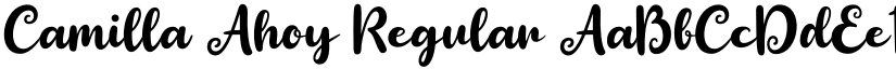 Camilla Ahoy Regular font