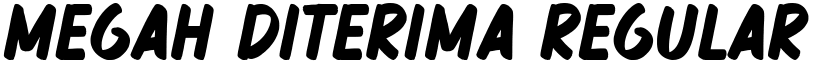 Megah Diterima Regular font