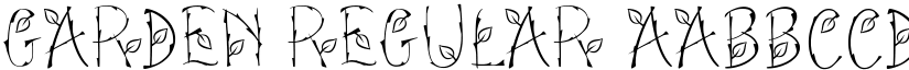 Garden Regular font