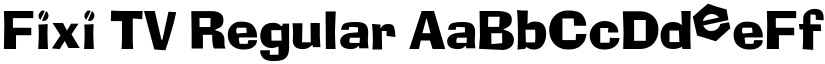 Fixi TV Regular font