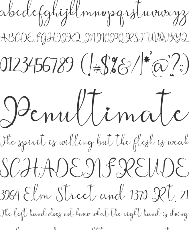 Spring Woman font preview