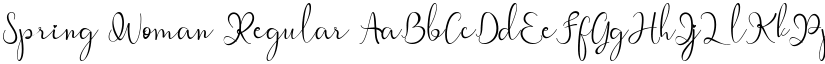 Spring Woman Regular font
