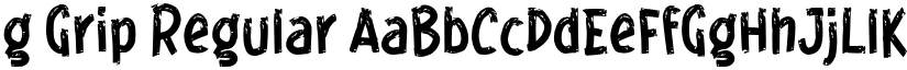 g Grip Regular font