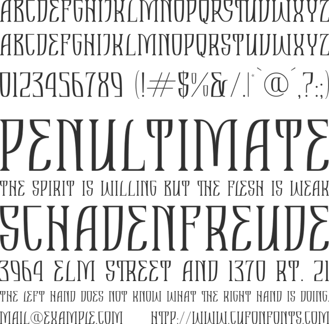 MANSHEYA font preview