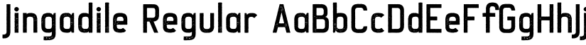 Jingadile Regular font