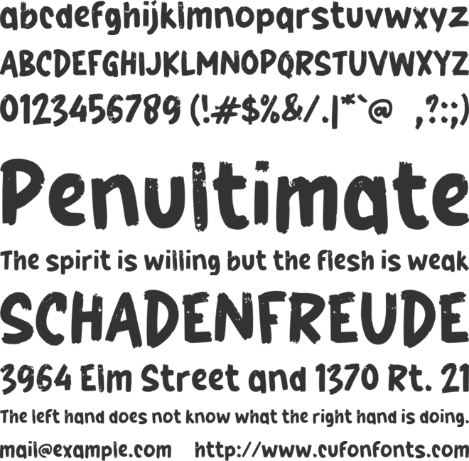 g Gemah font preview