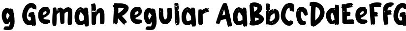 g Gemah Regular font