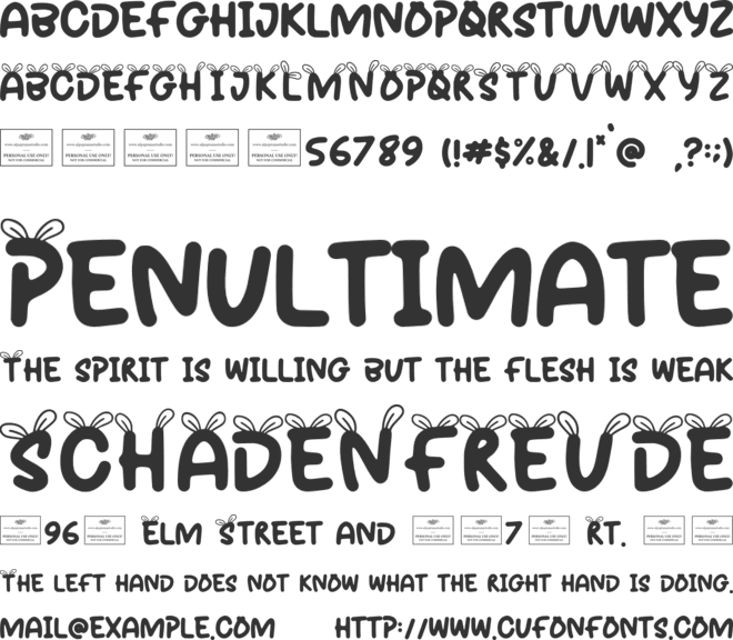 Bunbun font preview