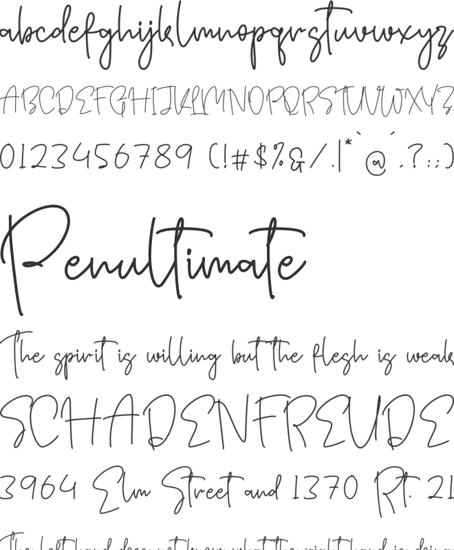 Graffllest font preview
