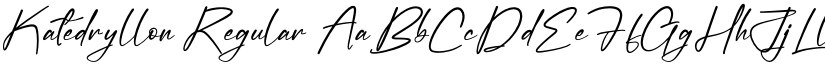 Katedryllon font download