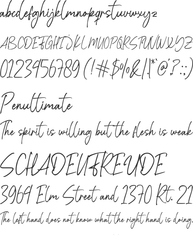 Jatmiko Signature font preview