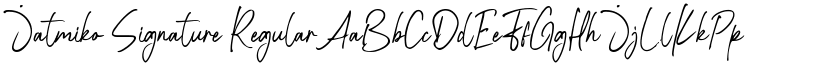 Jatmiko Signature Regular font