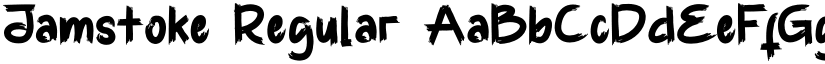 Jamstoke Regular font
