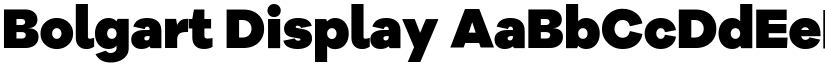 Bolgart Display font