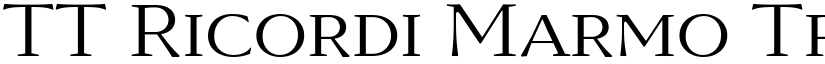 TT Ricordi Marmo Trial Regular font