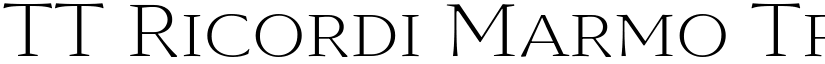 TT Ricordi Marmo Trial Variable Regular (Variable) font