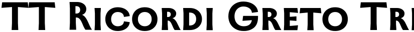TT Ricordi Greto Trial DemiBold font