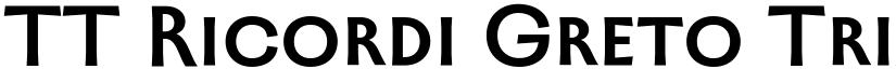 TT Ricordi Greto Trial Medium font
