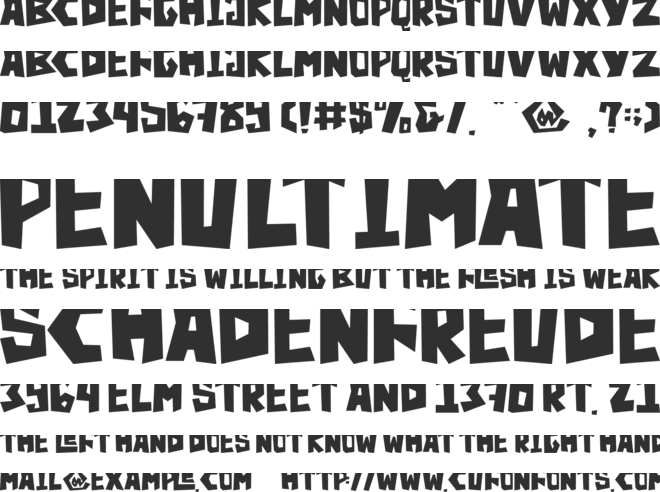 Grufy - Personala use only font preview