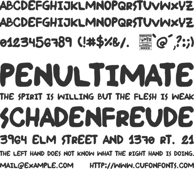 Little Caudillo font preview