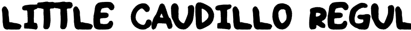 Little Caudillo font download