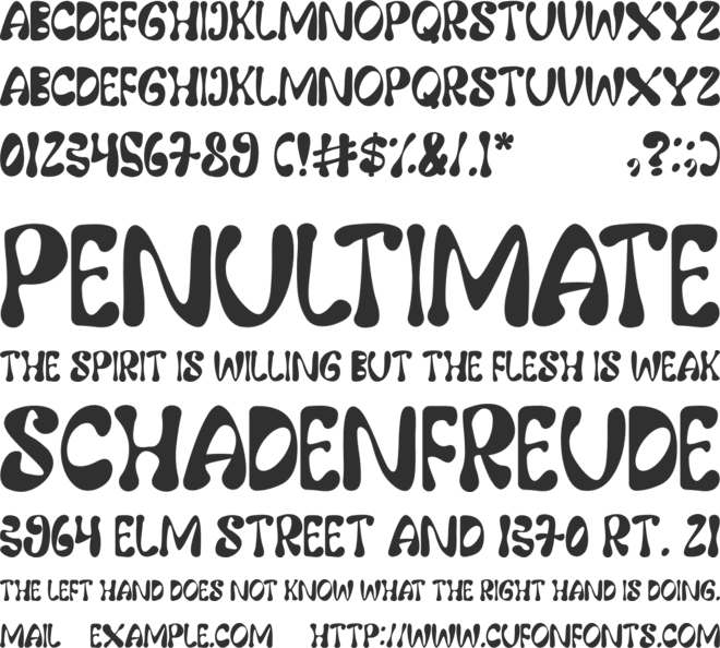 Rockly font preview