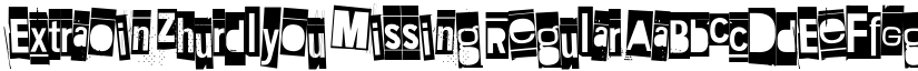 Extraoin Zhurdlyou Missing Regular font