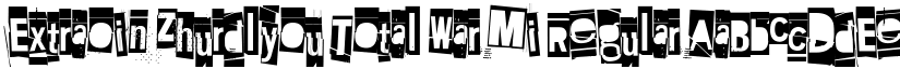 Extraoin Zhurdlyou Total War Mi Regular font