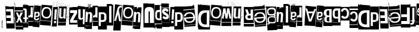 Extraoin Zhurdlyou Upside Down Regular font