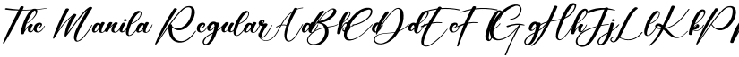 The Manila Regular font
