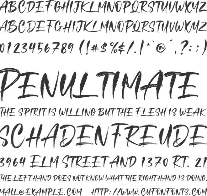 Human Crush font preview