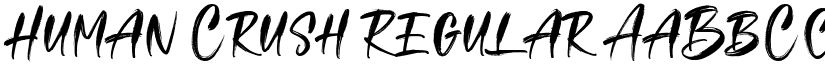 Human Crush Regular font