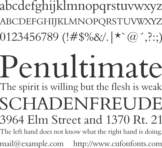 Nadine 2 font preview