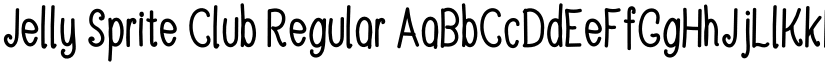 Jelly Sprite Club Regular font