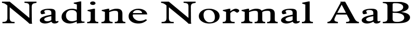 Nadine Normal font