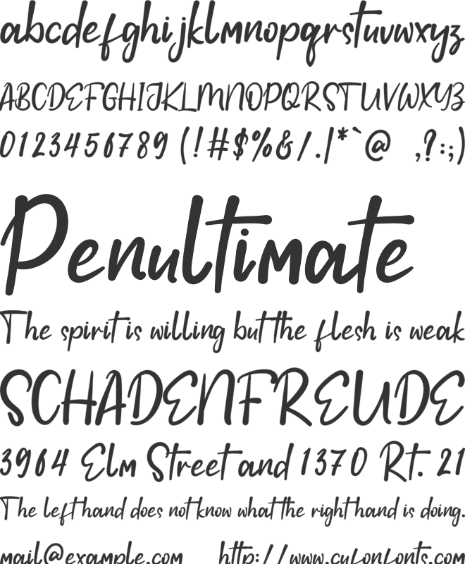 Sticks Chocolate font preview