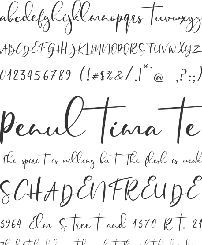 Fansthome font preview