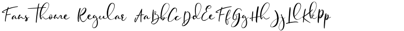Fansthome Regular font