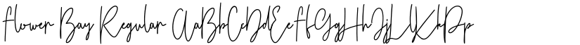 Flower Bay Regular font