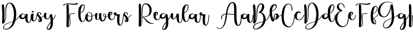 Daisy Flowers Regular font
