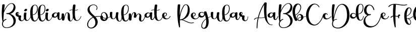 Brilliant Soulmate Regular font