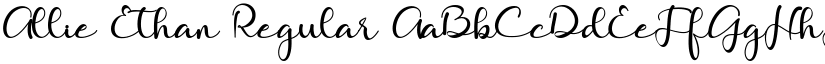 Allie Ethan Regular font