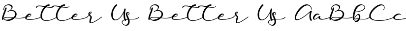 Better Us Better Us font